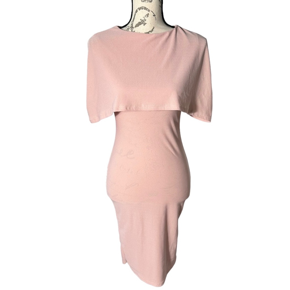 PrettyLittleThing Cape Sleeve Midi Dress